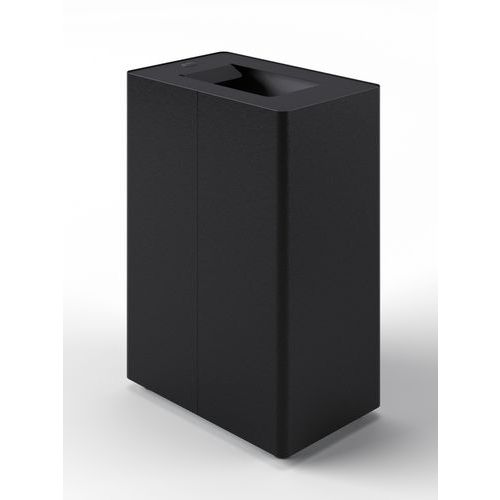 Cestino per la raccolta differenziata a un scomparto nero,