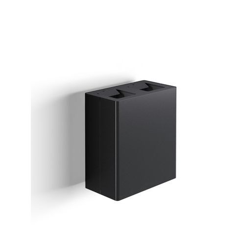 Cestino murale a due scomparti - 40 L nero,