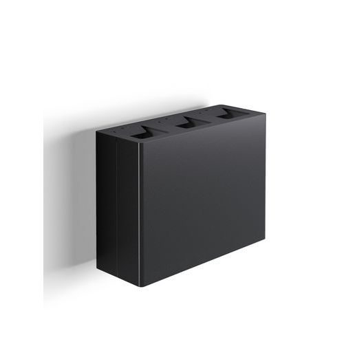 Cestino murale a tre scomparti - 60 L nero,