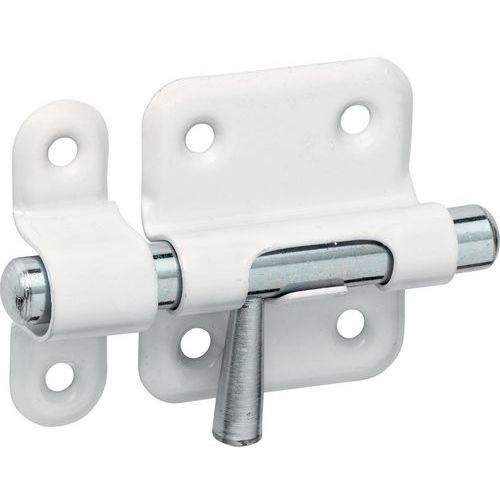 Chiavistello 35mm classico perno rotondo bianco-SRR35 W B,