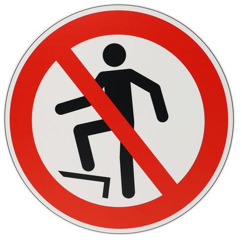 Cartello Vietato calpestare la superficie - PVC - 20cm,