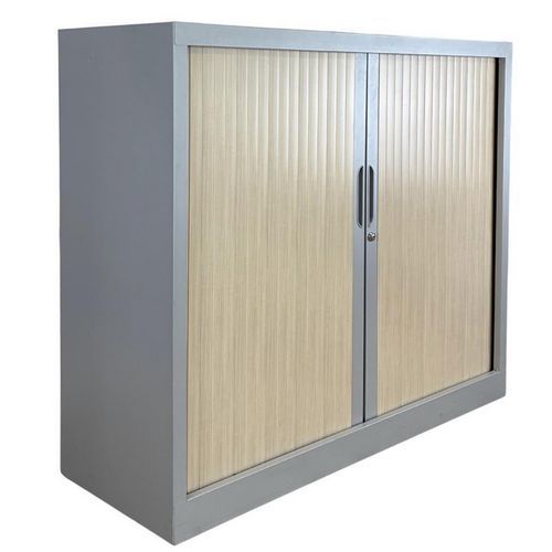 Armadio basso ricond ante a serranda flessibili-Bicolore,