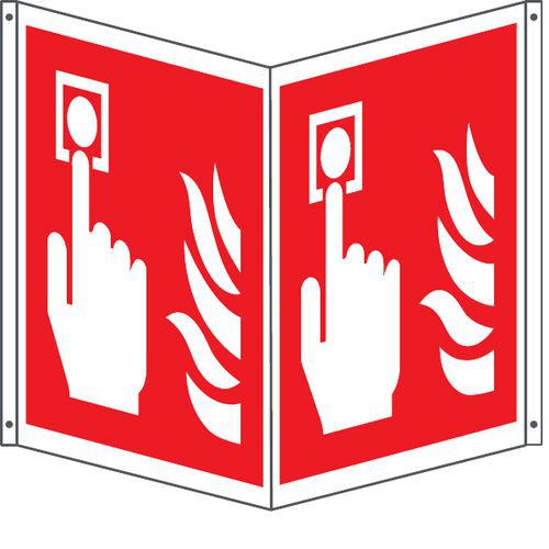 Bifacciale antincendio quadratopulsante allarme 160x160,