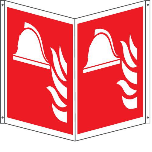 Cartello bifacciale quadrato - attrezzature antincendio,