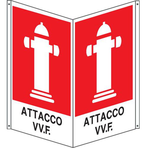 Bifacciale antincendio verticaleattacco vv.f. 250x310,
