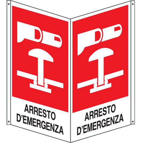 Bifacciale antincendio verticale arresto d'emergenza 250x310,