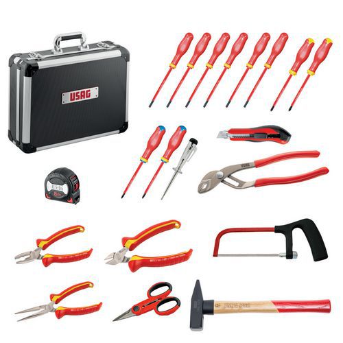 Valigia trolley con assortimento per manutenzione (181 pz),