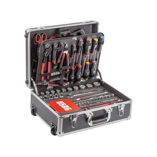 Valigia con assortimento per elettrotecnica (181 pz),