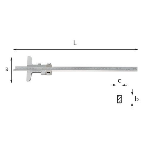 Calibro di profondità cinquantesimale,