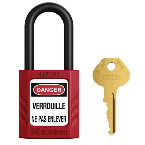 Lucchetti di sicurezza con ansa in nylon dielettrico,