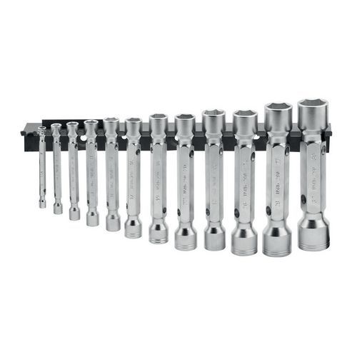 Serie di 12 chiavi a tubo doppie pesanti,