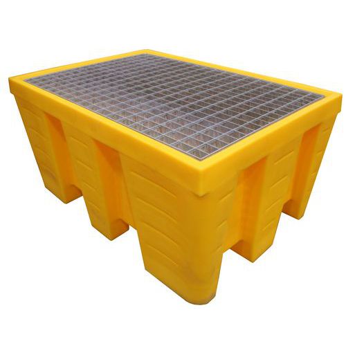 Pallet Di Ritenzione 2 Fusti 450 L Galvanzzato,