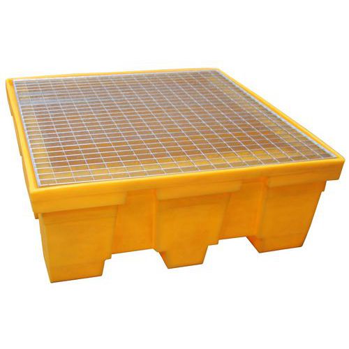 PALLET DI RITENZIONE 4 FUSTI 450 L GALVANISE,