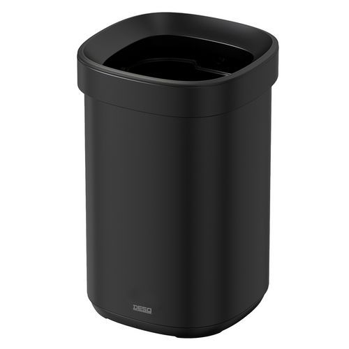 Pattumiera da 20L in acciaio nero,