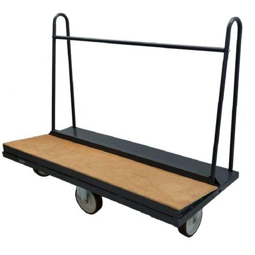 Carrello portapannelli 1500x680 mm - 500 kg - Ruote TPR,