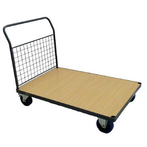 Carrello sponde a griglia 1280x813mm-400kg-Ruote in gomma,