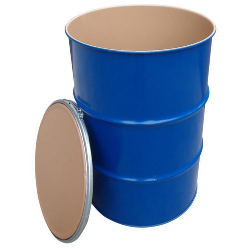 Fusto metallico omologato 217 L - interno laccato,