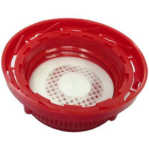 Tappo a vite in HDPE omologato - non alimentare- rosso,