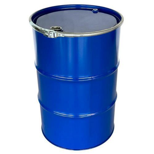 Fusto metallico omologato per liquidi 217 L - grezzo,