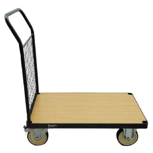 Carrello con sponde a griglia 933x513mm-500kg-Ruote TPR,