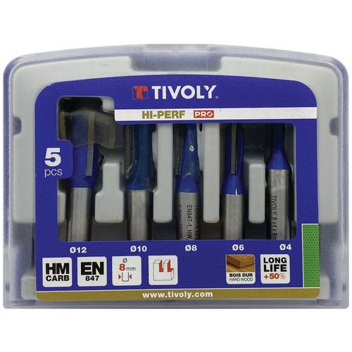 Cassetta di frese scanalatrici in carburo - Tivoly,