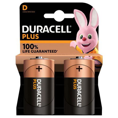 Duracell Plus D Batterie Torcia Alcaline 1.5V LR20 MN1300 2 Pile - - - Immagine 13