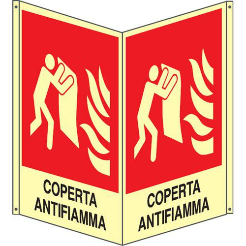 Bifacciale verticale Luminescente - coperta antifiamma,