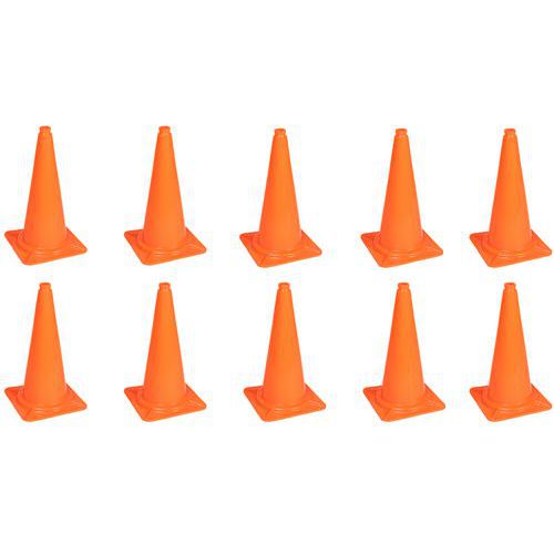Cono retroriflettente senza nastro 50 cm - Lotto da 10,