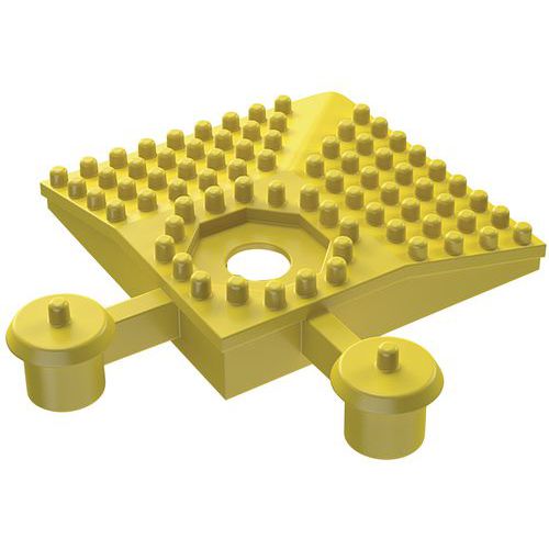 Rampa angolare PVC Plastex Lok giallo, 50 mm x 50 mm,