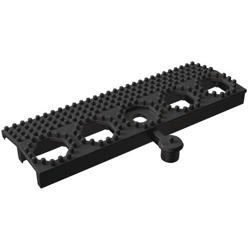 Bordo in PVC Plastex Lok, maschio, lungo 50 cm, nero,