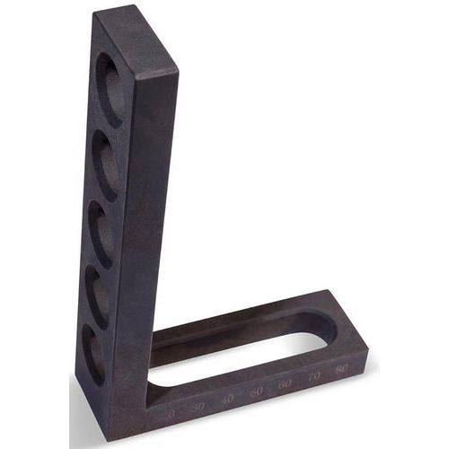 Fermo di bloccaggio a L 90x30x140 mm,