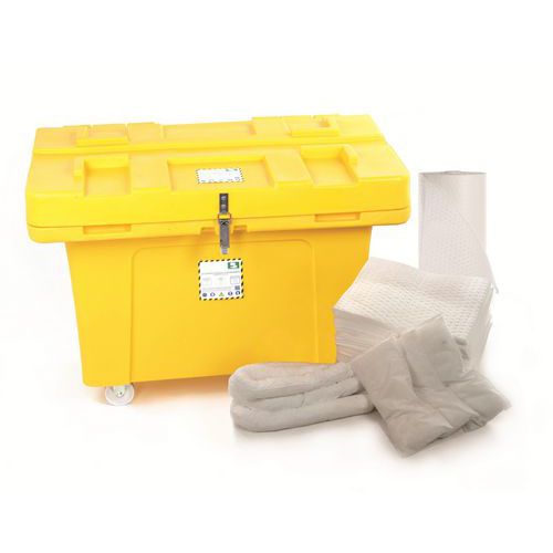 Kit assorbente in contenitore PE - 700L - oil only,