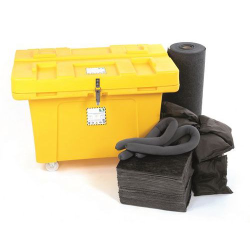 Kit assorbente in contenitore PE - 700L - universale,