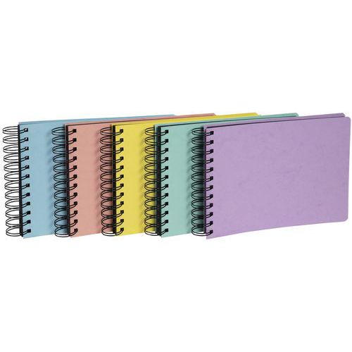 Album foto a spirale 50 pagine nero da 23 x 16 cm Milano verde,