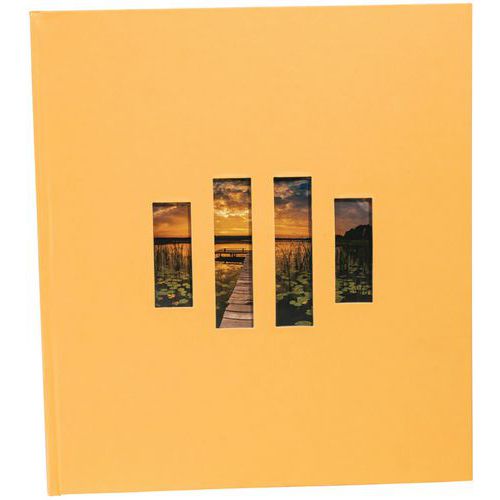 Album foto libro di 60 pagine nere Milano arancione,