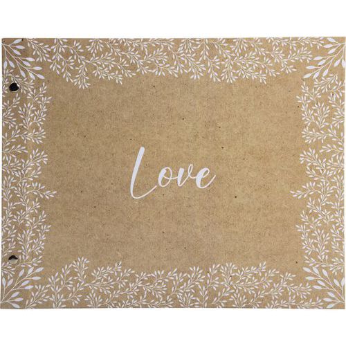 Album con viti da 40 pagine bianche 37 x 29 cm kraft,