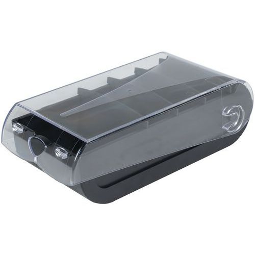 Schedario formato A8 nero,