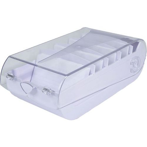 Schedario formato A7 malva,