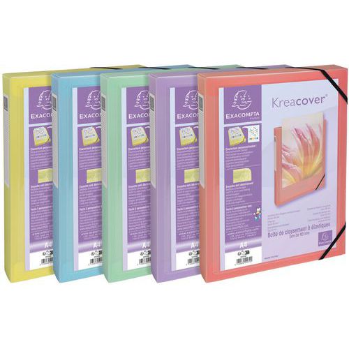 Scatola portadocumenti con retro da 40 mm,