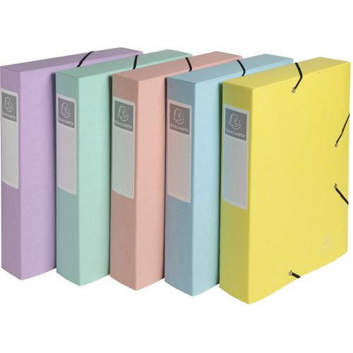 Scatola portadocumenti cartobox lucido aquarel pastello da 60 mm,