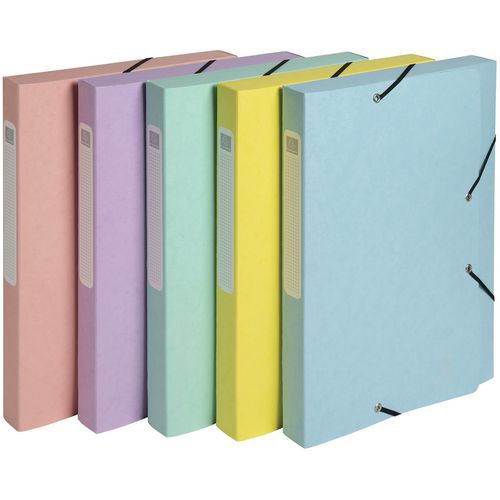 Scatola portadocumenti cartobox lucido aquarel pastello da 25 mm,