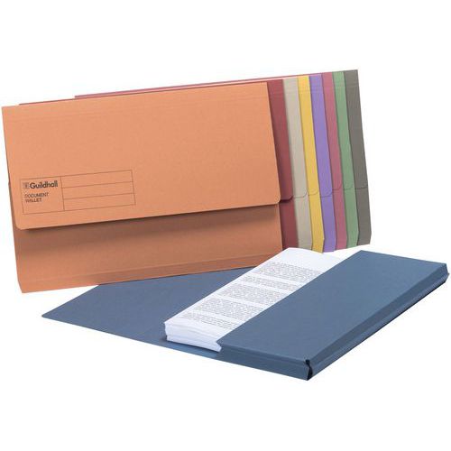 Cartelletta con tasca riciclata colori assortiti,