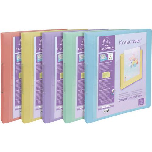 Raccoglitore 2 anelli in polipropilene A4,