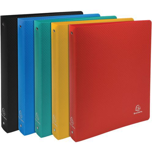 Raccoglitore 4 anelli in polipropilene opaco A4 maxi,