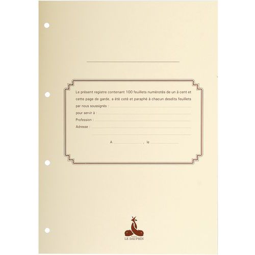 Set di 100 pagine numerate da 80 g per ricarica,