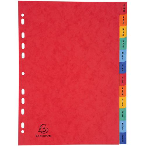 Intercalare con colori assortiti,