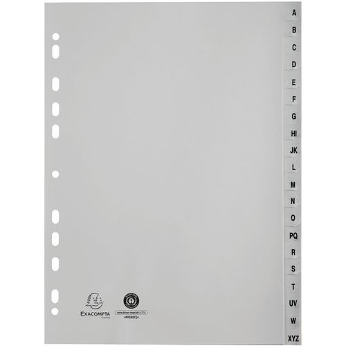 Intercalare ordine alfabetico stampato 20 posizioni,