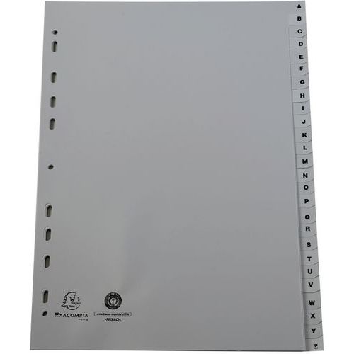 Intercalare ordine alfabetico stampato 26 posizioni,