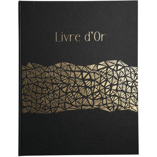 Libro degli ospiti da 100 pagine oro 27 x 22 cm Aramy,