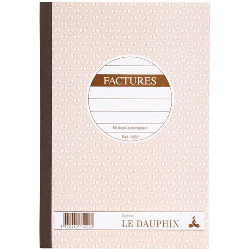 Blocchetto fatture con foglietti di carta autocopiante 50D A 210 x 148 mm,